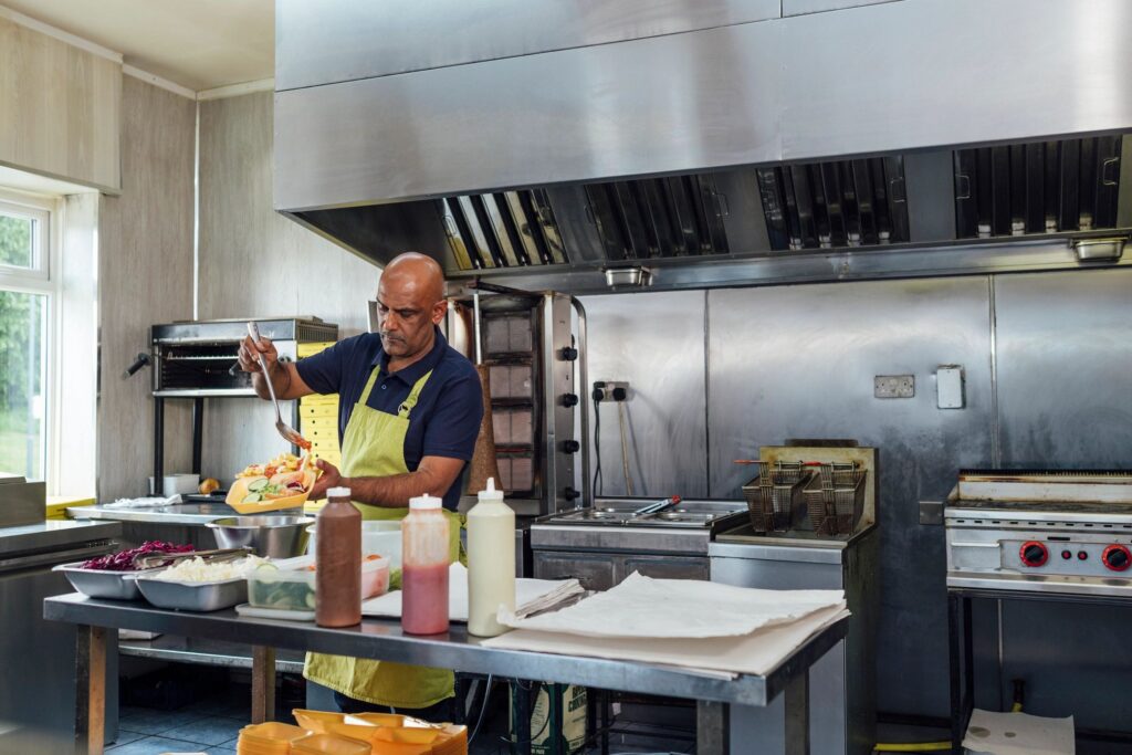 Working Hard in the Kitchen